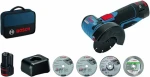 BOSCH GWS 12V-76 Professional - 2x 2.0 Ah / Aku úhlová bruska / 12V / 76 mm / 19.500 ot-min / 2x2.0 Ah / příslušenství (06019F200C)