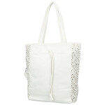 Módní dámský koženkový set kabelek Safira, bílý