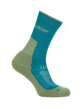 ICEBREAKER Wmns Mer Hike+ Light Crew, Tidal Teal/Lichen velikost: 38-40 (M)