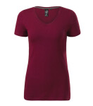 Action V-neck tričko dámské garnet M