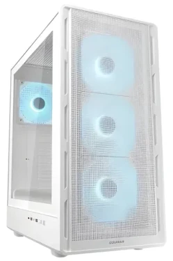 COUGAR Airface Pure PRO bílá / PC skříň / ATX / micro-ATX / mini-ITX / ARGB / průhledná bočnice / bez zdroje (CGR-2GA5W-P)