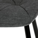 Jídelní židle, šedá, látka, CT-285 GREY2