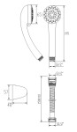 INVENA - Sprchový set MINI KLIO AU-20-M01-X