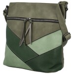 Trendy dámská koženková crossbody kabelka Nicoll, zelená