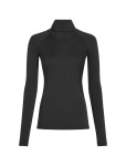 Dámské merino tričko s dlouhým rukávem ICEBREAKER Wmns 300 MerinoFine Polar LS Roll Neck, Black velikost: XS