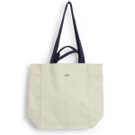 HAY Bavlněná taška Tote Bag Medium Grey, krémová barva, textil