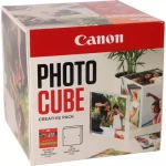Canon PP-201 Photo Cube Creative Pack bílá/oranžová / Fotopapír / lesklý / 13x13 cm / 40 ks (2311B077)