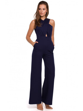 K029 Kombinéza s překříženými předními díly - tmavě modrá EU M