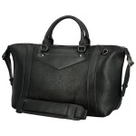 Módní dámská koženková kabelka do ruky Marilla, černá