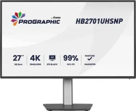 27" IIYAMA ProGraphic HB2701UHSNP-B1 černá / LED / IPS / 3840 x 2160 / 16:9 / 4 ms / 3000:1 / 450cd-m2 / VESA (HB2701UHSNP-B1)