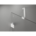 MEXEN/S - Lunar sprchové dveře křídlové levé 160, transparent, bílá 834S-160-050-20-00-L