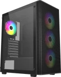 Fortron FSP M220 černá / Skříň ATX / průhledná bočnice / 4x ARGB 120mm / bez zdroje / 1x USB 3.0 (POC0000313)