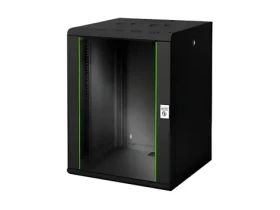 Digitus Unique DN-19 16U-6/6-SW černá / Nástěnný rozváděč / 16U / 60x82x60 cm / nosnost 100 kg (DN-19 16U-6/6-SW)