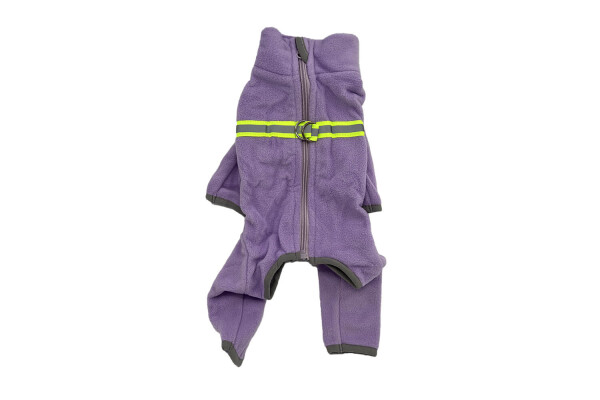 Warmie fleecová kombinéza pro psa Barva: Fialová, Délka zad (cm): 36, Obvod hrudníku: 50 - 57 cm
