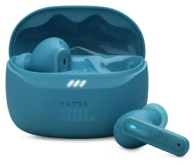 JBL Tune Beam 2 tyrkysová / Bezdrátová sluchátka do uší / Bluetooth 5.3 / výdrž 12 h