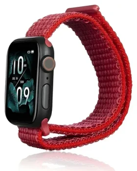 Beline Nylon Collection červená / Řemínek pro Apple Watch / 42/44/45/49 mm / nylonový