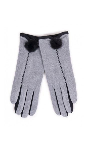Dámské rukavice RES 0154K Bambule šedá 23 cm