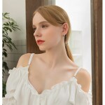 Náušnice s perlou a opálem Christelle - modrý opál, Zlatá