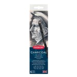 Derwent Charcoal uhel v tužce sada 6 ks v plechové etui