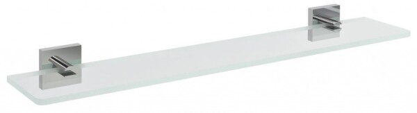 SAPHO - X-SQUARE skleněná police 700, chrom/čiré sklo XQ009-16