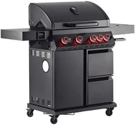 LANDMANN Plynový gril Cool Black 4.1 maxX / 18.6 kW / rošt 76 x 41 cm (15486)