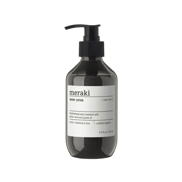 Meraki Hydratační tělové mléko Silky Mist 275 ml, černá barva