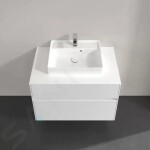 VILLEROY & BOCH - Collaro Umyvadlová skříňka, 800x548x500 mm, 2 zásuvky, Glossy White C08000DH