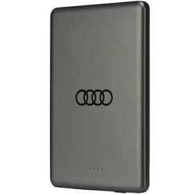 Audi Big Logo MagSafe šedá / Powerbanka / MagSafe / 5000 mAh / 15W bezdrátové nabíjení (AU-MWPB5000-GT/D1-GY)