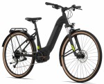 Rock Machine CrossRide INT e500 Bosch touring, model 2022, rám Matte Black/Grey/Radioactive Yellow