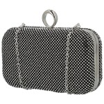 Luxusní plesová kabelka Moon Fanni, černá