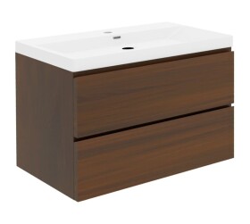 Koupelnová skříňka s umyvadlem SAT B-Way 99x50x45 cm ořech mat BWAY2100NUTU4 BWAY2100NUTU4
