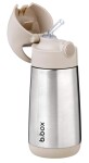 B.box 1339 Termoska na pití s brčkem 350 ml - béžová