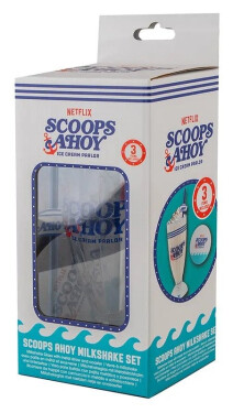 Stranger Things Sklenice na Milkshake s brčkem - Scoops Ahoy