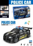 Auto policejní s efekty 16 cm