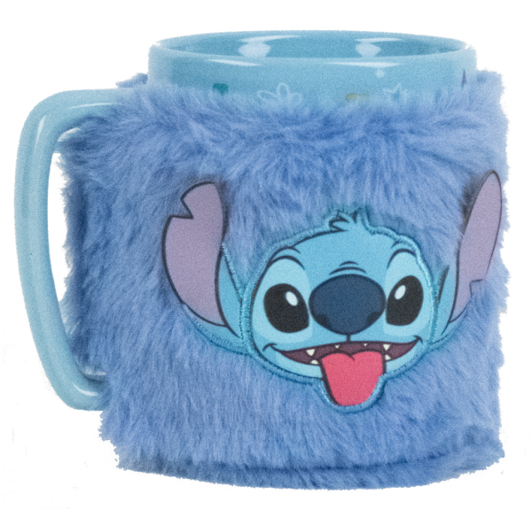 Lilo a Stitch hrnek s návlekem Stitch modrý - EPEE