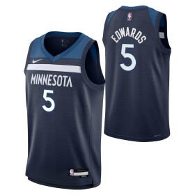 Nike Dětský dres Minnesota Timberwolves NBA Anthony Edwards #5 Swingman Navy (YOUTH)