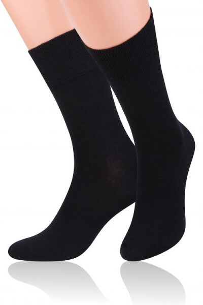 Pánské ponožky Steven Wool art.130 černá 44-46