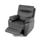 TV a relaxační křeslo s elektrickým ovládáním, potah šedá látka v dekoru vintage, 1 motor 240V