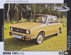 RETRO-AUTA Puzzle č.35 Škoda 120 L (1976)