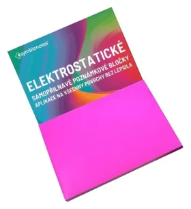 Fellowes Symbio Symbionotes růžová / Elektrostatický poznámkový bloček / 190x100 mm / 100 ks (SYNT190100P100)