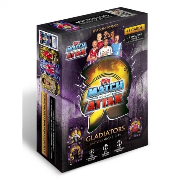 2025-2026 Topps Match Attax Mega Tin 4 - fialová