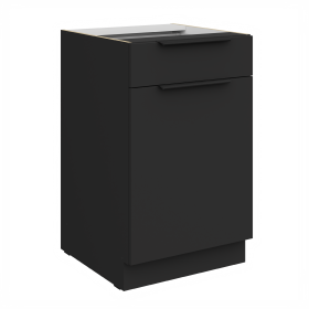 Spodní skříňka Aria 50 D 1F 1S BB - Premium Box Barva korpusu: Černá, Barva dvířek: BL - Black AFM