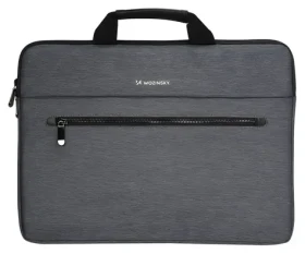 Wozinsky WTL-15 šedá / Taška na notebook / 15,6" / držadlo / kovový zip