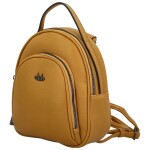 Stylový dámský koženkový kabelko-batůžek Fanett, žlutý