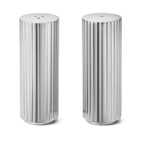 Georg Jensen Nerezová slánka a pepřenka Bernadotte, stříbrná barva, kov