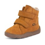 Dětské zimní barefoot boty ZERU TEX FURRY Cognac Froddo G2110151-2 - 25