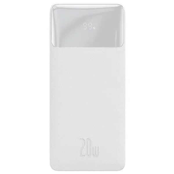 Baseus Bipow Powerbank 30000mAh bílá / 20W / 2x USB-A / 1x USB-C (PPBD050402)