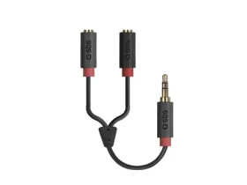 SBS Audio rozbočovací kabel 3.5mm jack červená (8018417212093)