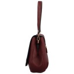 Trendy dámská koženková kabelka na rameno Coveri Graysona, vínová