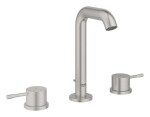 GROHE - Essence Umyvadlová baterie s výpustí, 3-otvorová instalace, supersteel 20296DC1